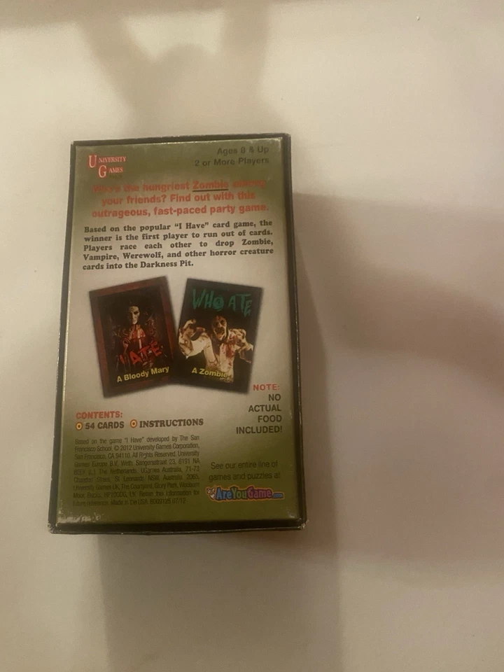 I Ate Zombies Party Game, Card Deck, Dead Zombie Undead, Ages 8+, New in Plastic - Image 4 of 4
