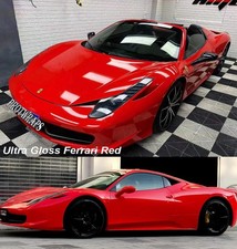 50ft X 5ft Premium Ultra Crystal Gloss Glossy Vinyl Car Wrap Sticker Bright Red 50ft X 5ft Premium Ultra Crystal Gloss Glossy Vinyl Car Wrap Sticker Bright Red