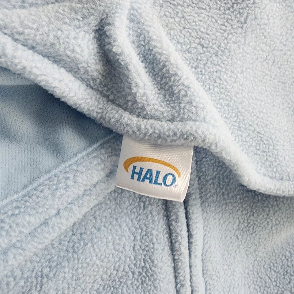 Halo Saco de Dormir Envoltura Recién Nacido Micro-Vellón Unisex Bebé Azul Usado en Excelente Condición Cálido Backisbest Foto 2 de 4