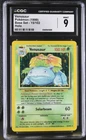 CGC 9 MINT Venusaur 15/102 Base Set Holo Pokemon Card