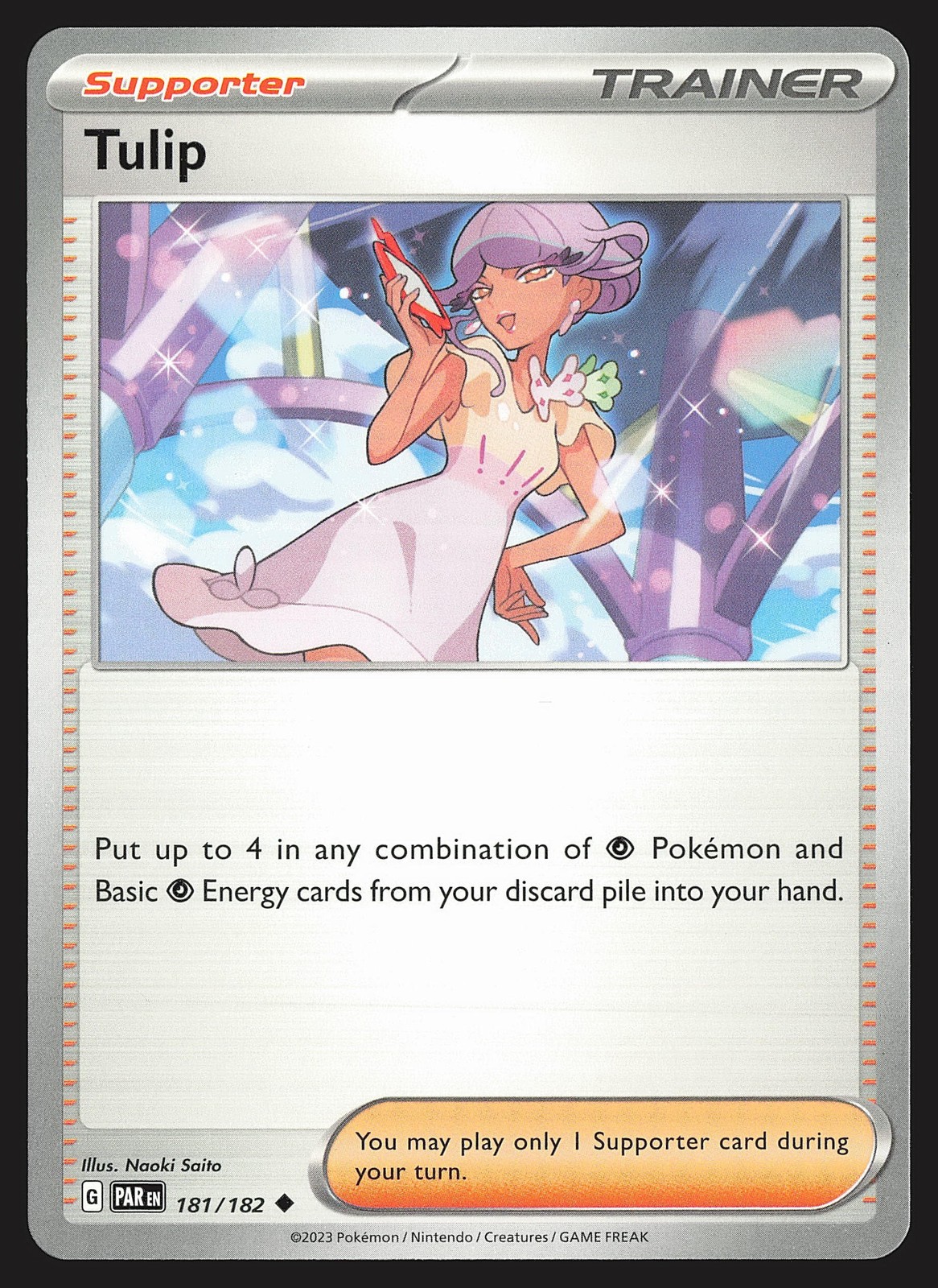 SV04: Paradox Rift Tulip #181/182 Uncommon Pokemon Card