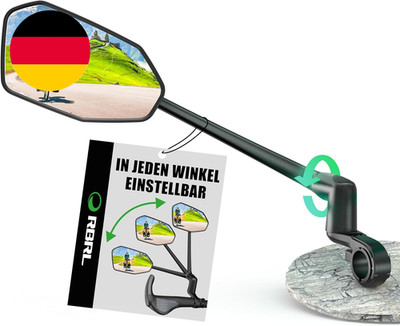 RBRL Fahrradspiegel Für Lenker Mit Provision-Echtglas, Aluminiumlegierung Fahrra