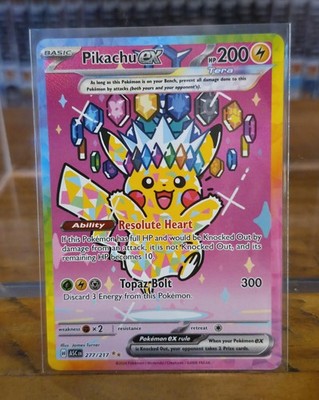 Pokémon TCG: Pikachu 277/217 SIR - Ascending Heroes - NM/Mint Condition.