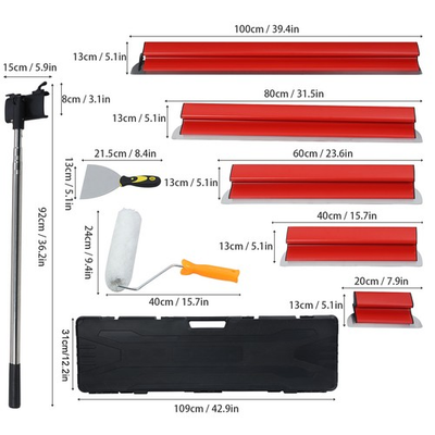 #ad Drywall Skimming Blade Set Knife Combination 7.87 15.75 23.62 31.50 39.37 in New $84.97
