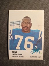 1961 Fleer #38 Gene Lipscomb Baltimore Colts ⭐ Star No Creases Ex