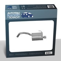 Auspuff Endtopf für Fiat 500 + C / Ford KA