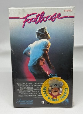 Footloose 1984 Sealed Beta (Not VHS) With Watermarks, Stickers. Kevin Bacon