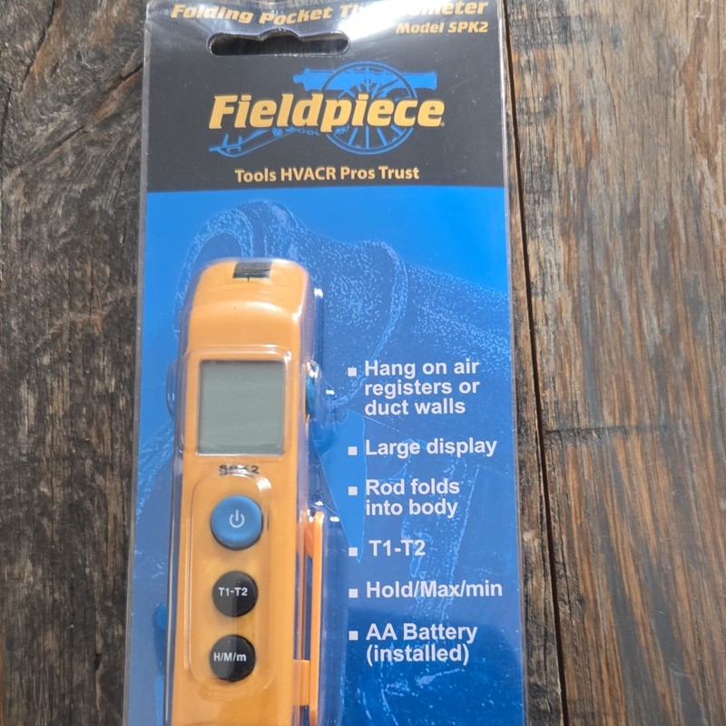 Fieldpiece SPK2 2-Channel K-Type Digital Thermocouple Thermometer -58-392°F