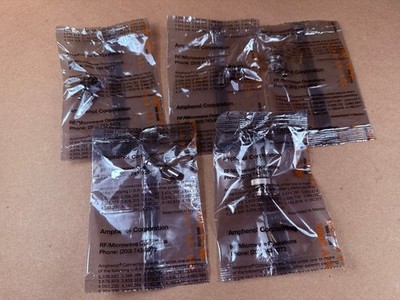 NEW Lot of 5 Crimp On RG-58 BNC Male Amphenol 31320-RFX Coaxial Connector