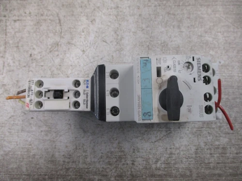 Eaton/Siemens Starter E111A06X3N/3RV1021-0JA10 Trip: 0.7-1.0A 24VDC Coil Used