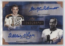 2021 Leaf Art of Hockey Bronze 2/12 Milt Schmidt Willie O'Ree #I-20 Auto HOF k4s