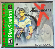 Xenogears PS1 Greatest Hits Case Manual Disc 1 2 Square Enix Sony PlayStation