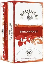 BRODIES Breakfast Tea Tag & Envelope 20 Tea Bags