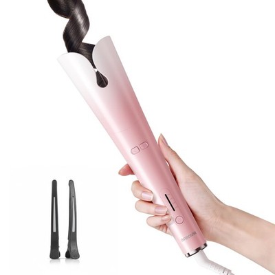 Automatic Curling Iron with 500 Million Ionic, 1.25'' Ceramic Rotating Curlin...