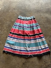 Vintage 40s 50s Novelty Patio Day Skirt Size Xs Small Handmade