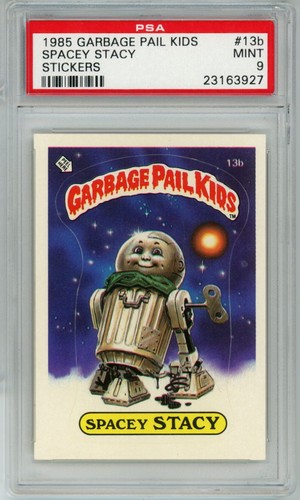 1985 Topps OS1 Garbage Pail Kids Series 1 SPACEY STACY 13b Matte Card PSA 9