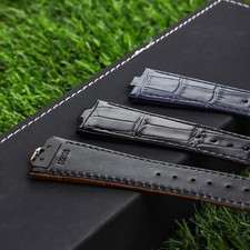 Convex Mouth 7mm Leather Strap Fits Vacheron Constantin Watch 4500V 5500V 7900V