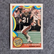 1989 Topps Ickey Woods Cincinnati Bengals 1000 Yard Club #19 Football Card