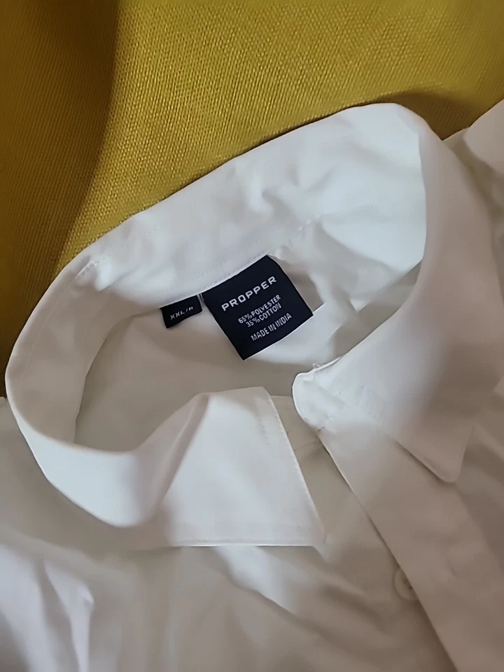 Propper® Men's Long Sleeve Tactical Shirt – Poplin White - Image 4 of 4