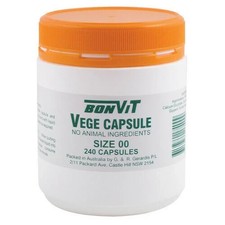 Bonvit Empty Vege Caps Size 00 240 capsules
