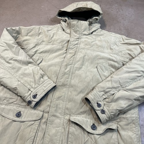 LL Bean Parka Overcoat Jacket Plaid Wool Lined Men's 2XLT USA 0BDQ9 Vintage *** - Picture 6 of 17