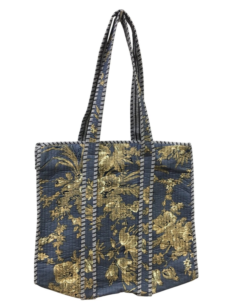 Wholesale Handmade Quilted Cotton Tote Bag Boho Weekender Beach