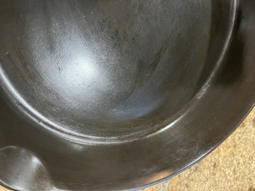 Vintage Griswold #9 Gusseisen Pfanne großer Block schräg Logo Heizring 710-D kein Wob - Bild 5 von 19