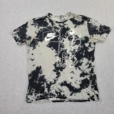 Nike Tee Shirt Mens Large Black  Astronaut Graphic Tie-Dye Short Sleeve
