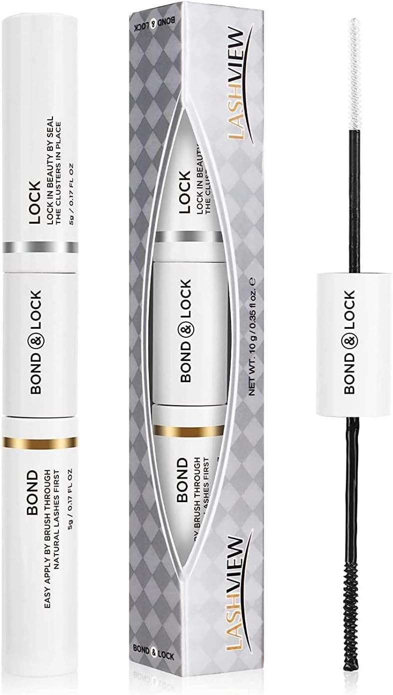 LASHVIEW Lash Bond and Seal, Cluster Lash Glue Strong Gentle Comfortable Lash A