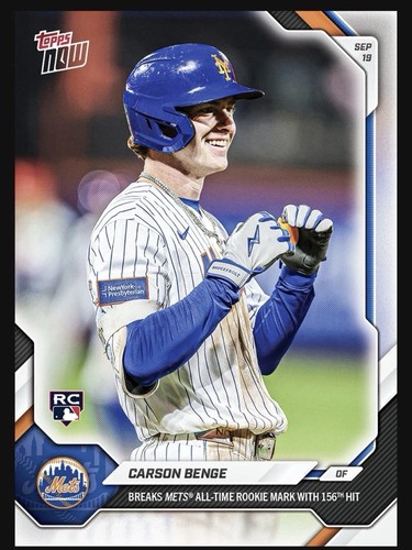 2026 Topps Now 693 Carson Benge