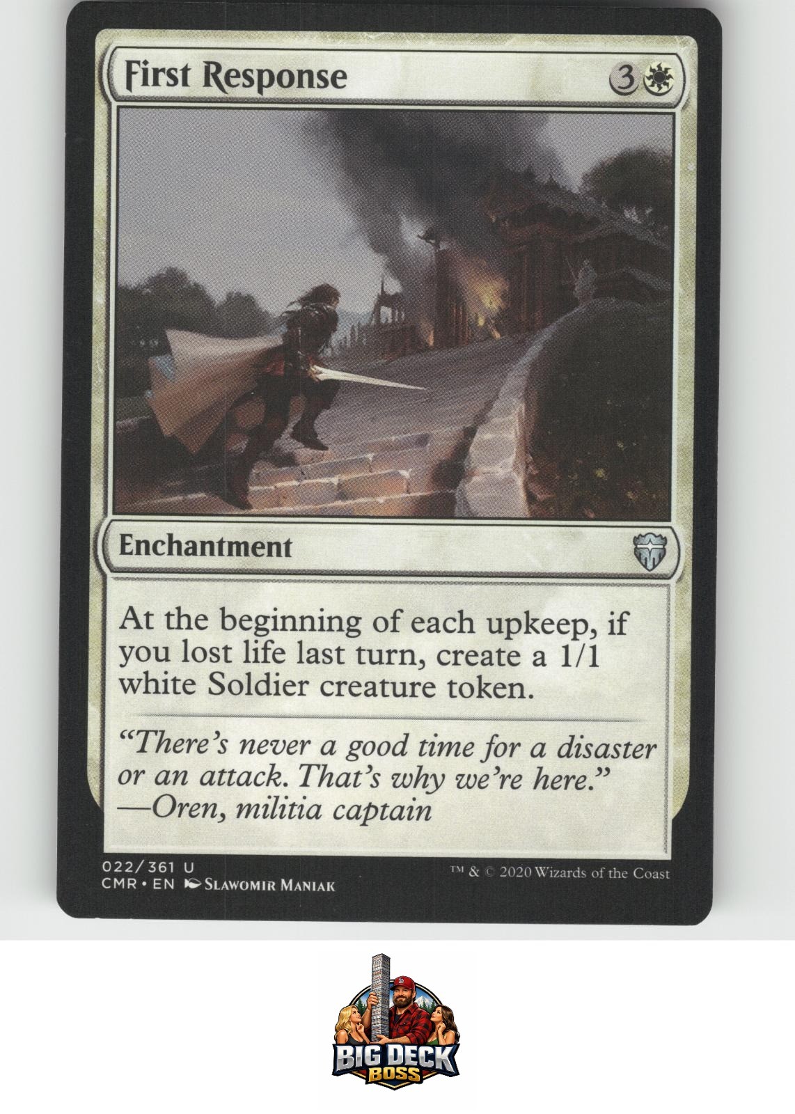 First Response Commander Legends Uncommon 22 MTG Moderately Played