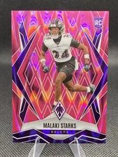 2025 Phoenix Football MALAKI STARKS ROOKIE (RC) PINK SEISMIC /75