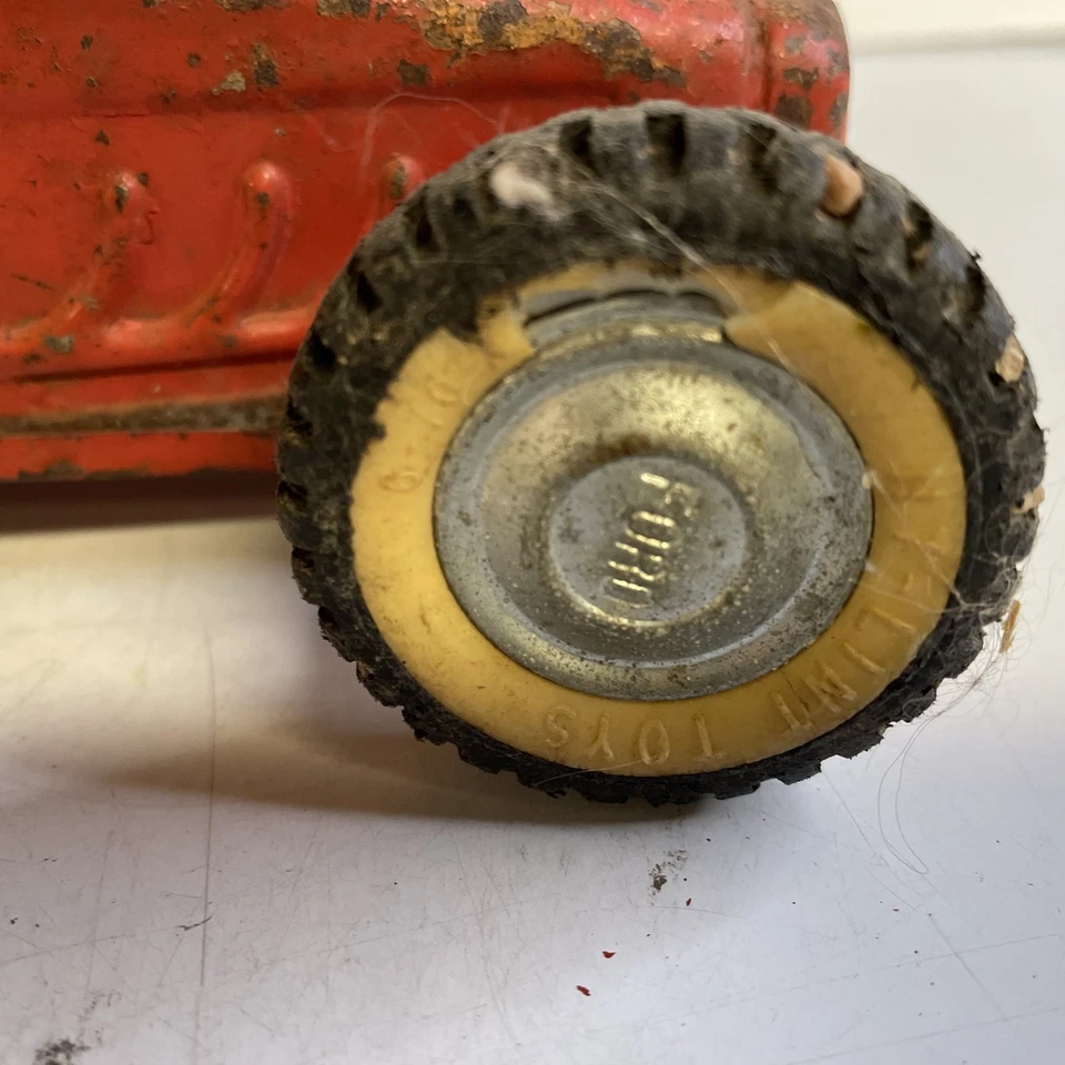 Nylint Formula Racer Orange 1960 Car Pressed Steel Ford Made In USA Vintage - Image 4 of 4