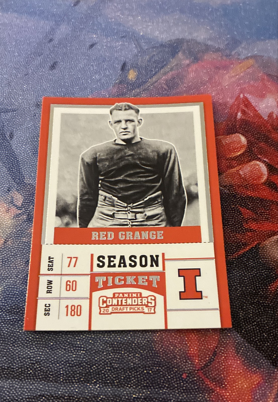 2017 Panini Contenders Draft Picks - Season Ticket Red Grange #83