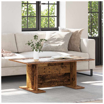 Couchtisch rechteckig Altholz 103,5x60x40cm Ingenieurholz Landhausstil