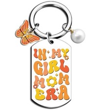 In My Girl Mom Era Keychain Girl Mom Gifts First Time Mama Mommy Gifts From