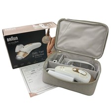 BRAUN Silk Expert Pro5 PL5117 IPL Hair Removal Device Used Tested Case adapter