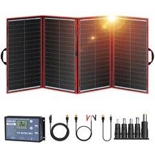Solar panel portable foldable with 12V controller Dokio 18V 100/160/200/300 W