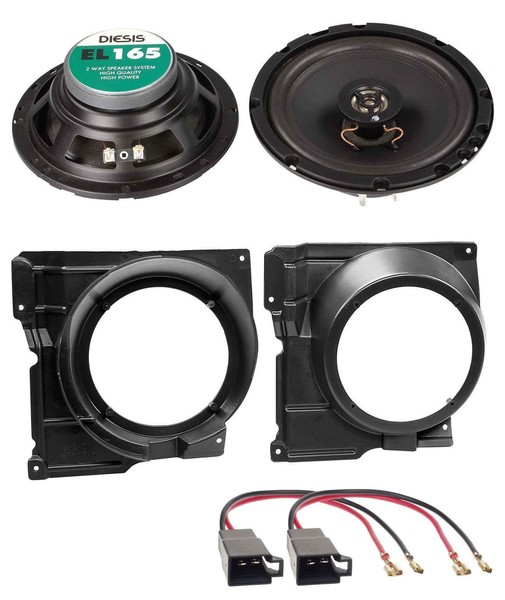 ACV 16,5Cm 100Watt 2-Wege Lautsprecher FüR VW Polo 1999-2001 FronttüR Auto Boxen-image