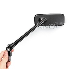 Motorcycle Mirrors 10mm 1.25p for metric/ 5/16"-24 for Harley Black