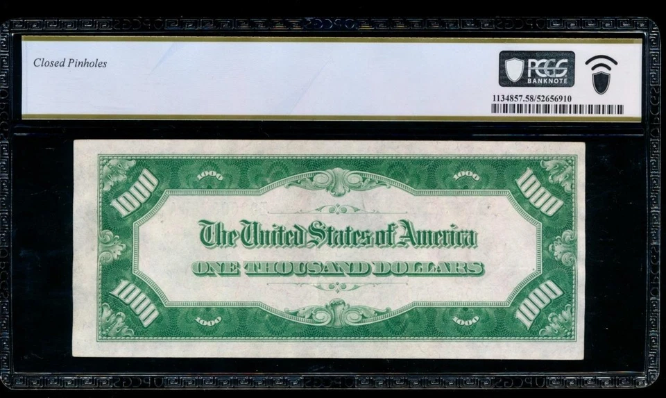 AC 1928 $1000 Minneapolis ONE THOUSAND DOLLAR BILL PCGS 58 comment - Image 2 of 2