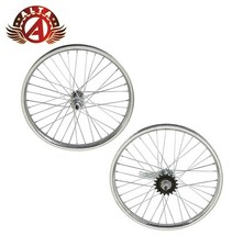 ALTA 18” Old School BMX Freestyle Replacement Front Wheel – Chrome Rim 36H 14G.