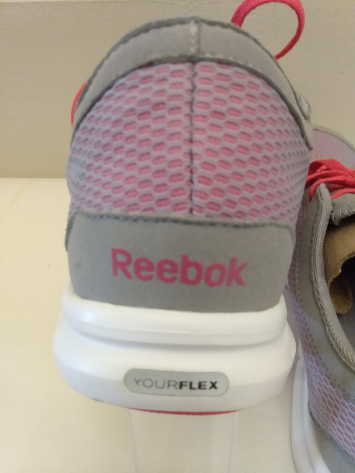 Reebok Your Flex Mesh Overlay Cross Trainer Sneakers Grey/ Pink Women's Size 1 1 thumbnail 7