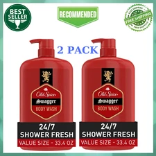 Old Spice Swagger Scent of Confidence, Body Wash for Men (33.4 fl oz., 2 Pack.)