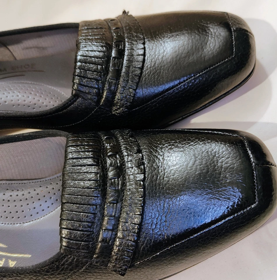 Tacones gruesos Florsheim "Ramblers" de cuero negro talla 7B de colección nunca usados Foto 2 de 4