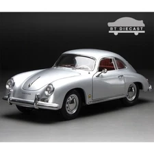 SUN STAR 1957 PORSCHE 356A 1500 GS CARRERA GT 1/18 SILVER METALLIC SS 1351