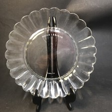 Piatti laterali per torte vintage Duralex vetro trasparente bordo margherita 7" HUILE LESIEUR