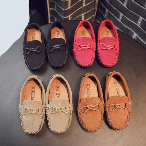 New Boys Girls Kids Flat Loafers Moccasins Child Toddler Comfort Boat Shoes Size - Picture 7 of 28