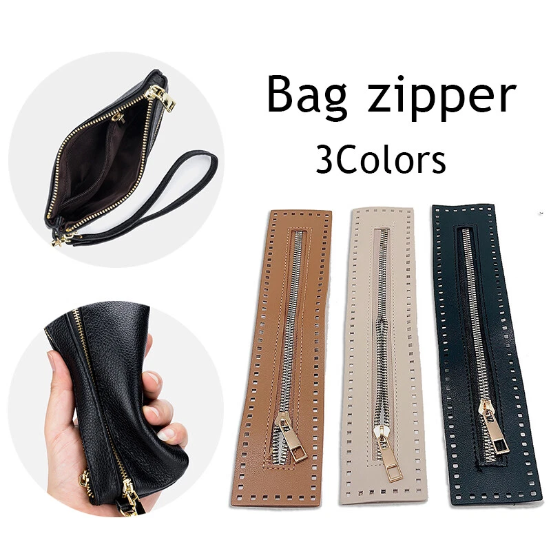 27cm Long Double sided Leather Suitcase Zipper Stitch Zipper Bag