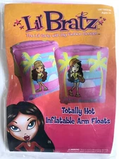 Inflatable Arm Floats Lil' Bratz Palm Trees Pink Age 3+ NEW